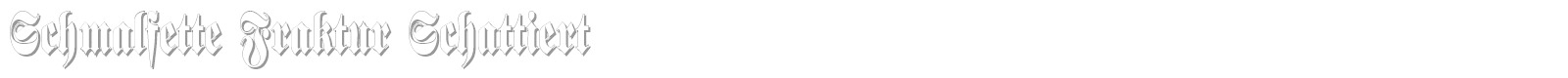 Schmalfette Fraktur Schattiert font preview